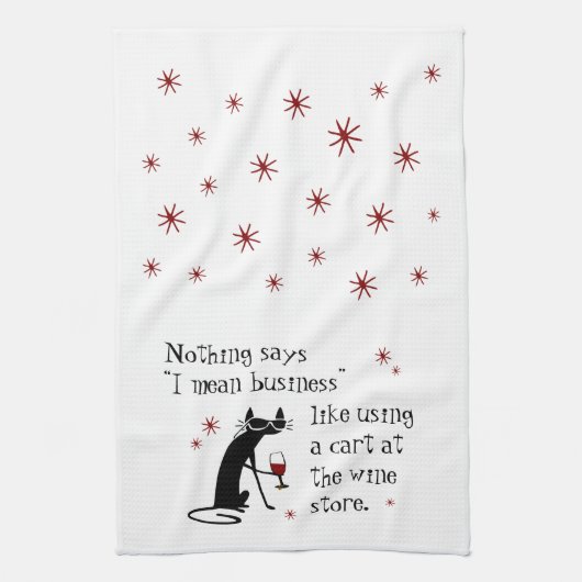 Niets zegt dat ik een grappige prijsopgave voor wi theedoek (Verticaal)