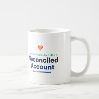 Niets zegt liefde als een gebalanceerde rekening m koffiemok