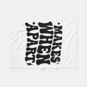 Niets Zin We Zijn Grappig Retro Citaat Ontwerp Fleece Deken (Voorkant (Horizontaal))