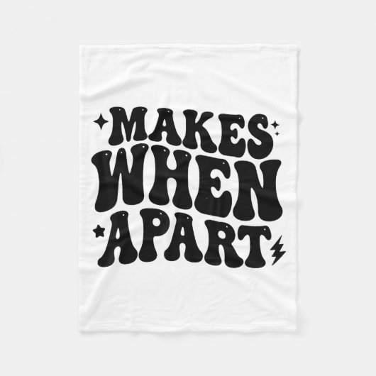 Niets Zin We Zijn Grappig Retro Citaat Ontwerp Fleece Deken (Voorkant)