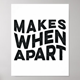 Niets zinnigs dat we zijn en maakt uit elkaar als poster