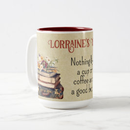 Niets zo lekker als een kopje koffie en een goed b tweekleurige koffiemok