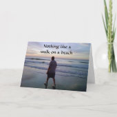 NIETS ZOALS EEN WANDELING OP HET STRAND-HAPPY *VER KAART (Voorkant)