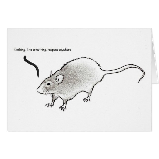 Niets, zoals iets, gebeurt overal. (Voorkant Horizontaal)