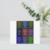 Niets zoals jij briefkaart (Staand voorkant)