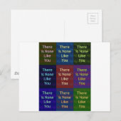 Niets zoals jij briefkaart (Voorkant / Achterkant)