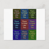 Niets zoals jij briefkaart (Voorkant)