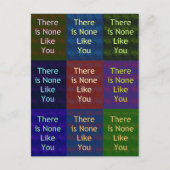 Niets zoals jij briefkaart (Voorkant)