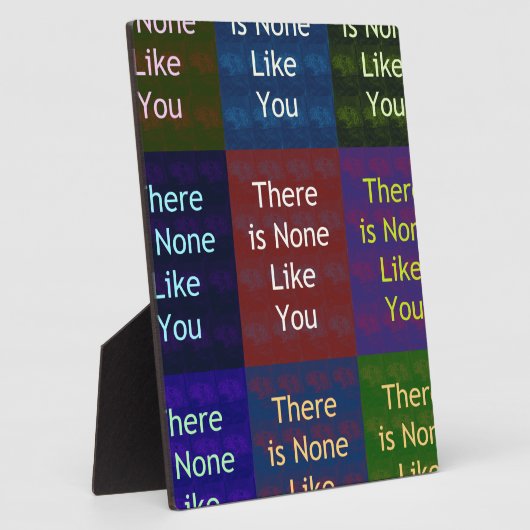 Niets zoals jij fotoplaat (Zijkant)