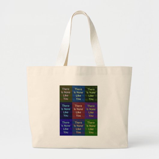 Niets zoals jij grote tote bag (Voorkant)