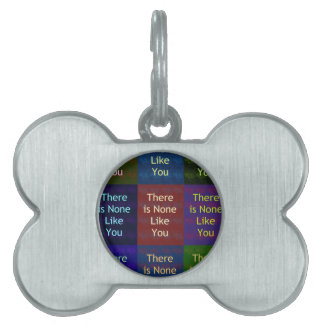 Niets zoals jij huisdieren naamplaatje