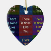 Niets zoals jij keramisch ornament (Rechts)