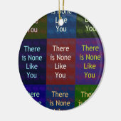 Niets zoals jij keramisch ornament (Links)