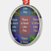 Niets zoals jij metalen ornament (Links)