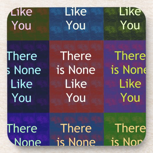 Niets zoals jij onderzetter (Voorkant)