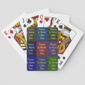 Niets zoals jij speelkaarten (Achterkant)