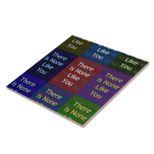 Niets zoals jij tegeltje