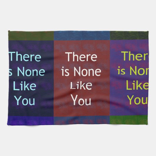 Niets zoals jij theedoek (Horizontaal)