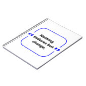 Niets zorgt maar verandert notitieboek (Linkerzijde)