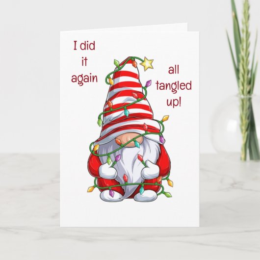 NIETS ZOU ME NIET STOPEN VAN GEZEGDE MERRY CHRISTM FEESTDAGEN KAART (Voorkant)