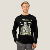 Nietsdoen Is Serieuze Zakelijke Grap Procrastinati Tri-Blend Shirt (Voorkant)