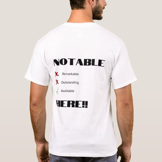 nietszeggend t-shirt (Achterkant)