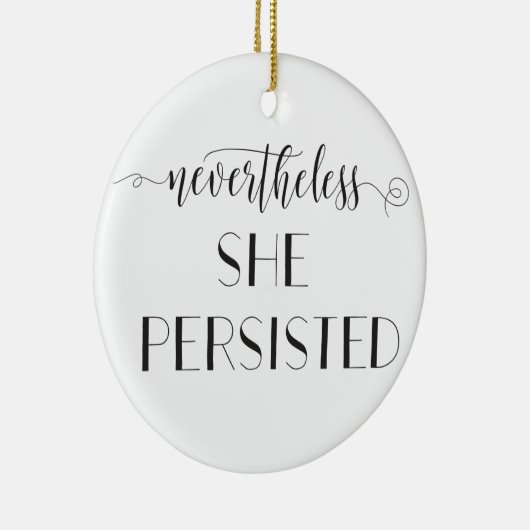 Niettemin bleef ze citaat behouden keramisch ornament (Rechts)