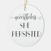 Niettemin bleef ze citaat behouden keramisch ornament (Links)