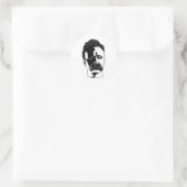 Nietzsche1.2n Ronde Sticker (Tas)