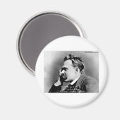 Nietzsche "A Why" Wisdom Quote Gifts & Kaarten Magneet (Voorkant / Achterkant)
