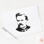 Nietzsche Afbeelding Ronde Sticker (Envelop)