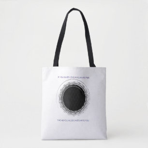 Nietzsche Afgrond Citaat Minimalistische Filosofie Tote Bag