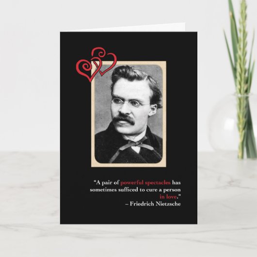 Nietzsche Anti-Valentine's Day Card #3 Feestdagen Kaart (Voorkant)