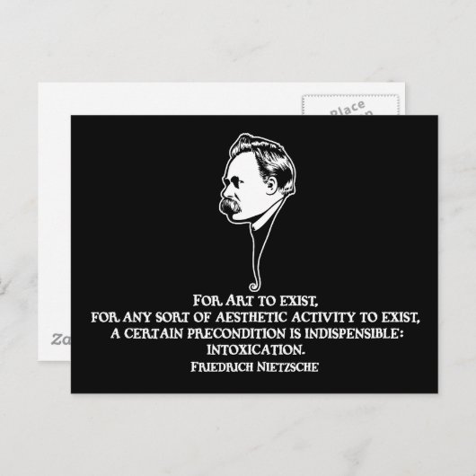 Nietzsche-art-1-DKT Briefkaart (Voorkant / Achterkant)