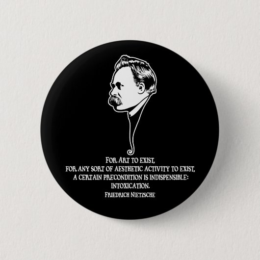 Nietzsche-art-1-DKT Ronde Button 5,7 Cm (Voorkant)