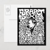 Nietzsche - Art Briefkaart (Voorkant / Achterkant)