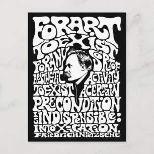 Nietzsche - Art Briefkaart