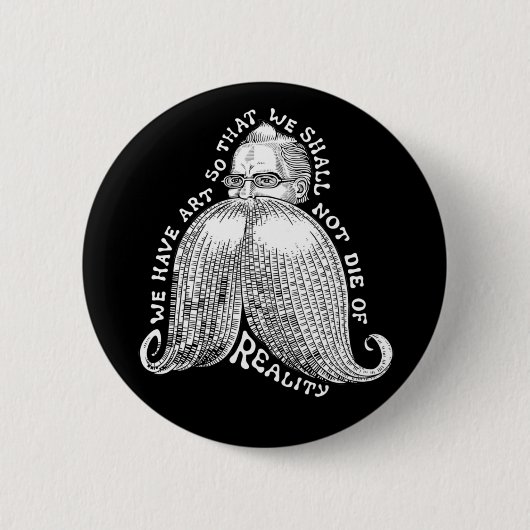 Nietzsche Art III Ronde Button 5,7 Cm (Voorkant)