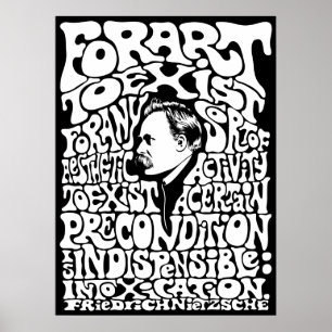 Nietzsche - Art Poster