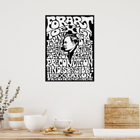 Nietzsche - Art Poster (Keuken)