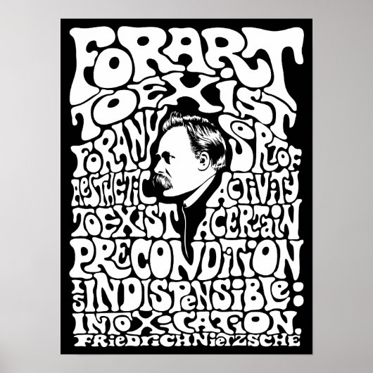 Nietzsche - Art Poster (Voorkant)