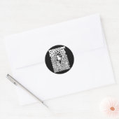 Nietzsche - Art Ronde Sticker (Envelop)