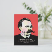 Nietzsche - Art v. Reality Briefkaart (Staand voorkant)