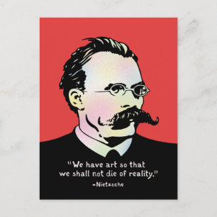 Nietzsche - Art v. Reality Briefkaart