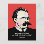 Nietzsche - Art v. Reality Briefkaart (Voorkant)
