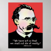 Nietzsche - Art v. Reality Poster (Voorkant)