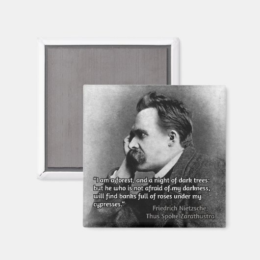 Nietzsche citaat over duisternis magneet (Voorkant / Achterkant)