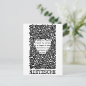 Nietzsche citeert Nietzsche dat CULTUUR in gevaar Briefkaart (Staand voorkant)
