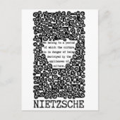 Nietzsche citeert Nietzsche dat CULTUUR in gevaar Briefkaart (Voorkant)