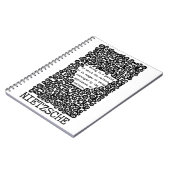 Nietzsche citeert Nietzsche dat CULTUUR in gevaar Notitieboek (Linkerzijde)